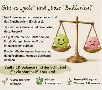 Vielfalt und Balance der Darmbakterien als Schlüssel für ein starkes Immunsystem